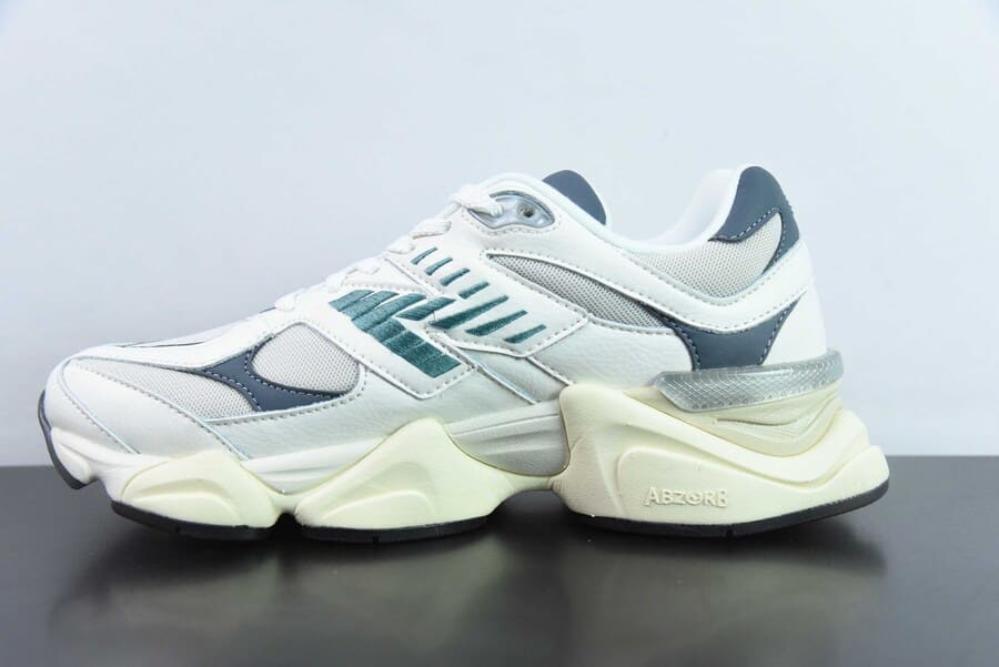 Tênis New Balance 9060 Sea Salt New Spruce Dark Arctic Grey