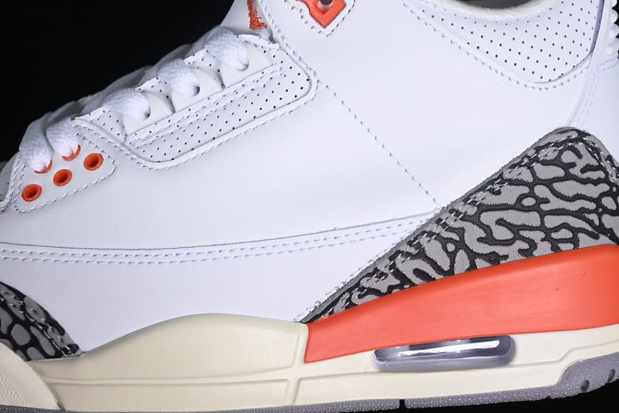 Tênis Air Jordan 3 White Georgia Peach