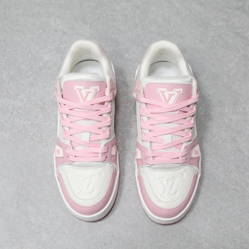 Tênis Louis Vuitton LV Trainer Rose Pink