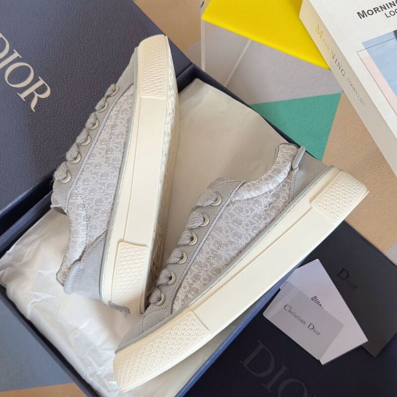 Tênis Dior B33 Gray Oblique Jacquard