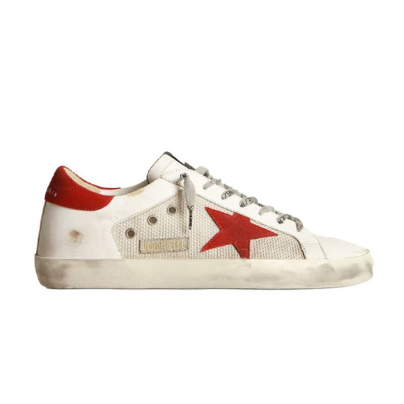 Tênis Golden Goose LTD Super-Star White Red Star