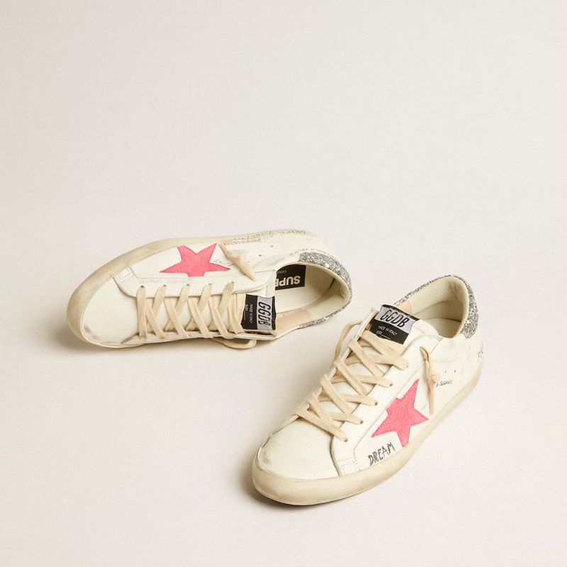 Tênis Golden Goose LTD Super-Star White Pink
