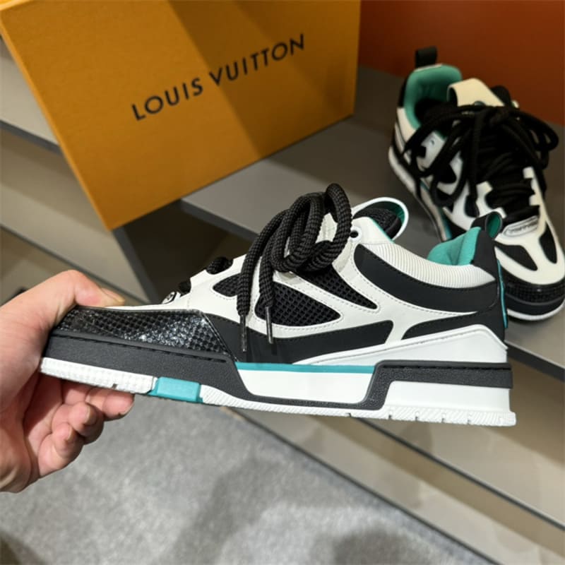 Tênis Louis Vuitton LV Skate Black Green