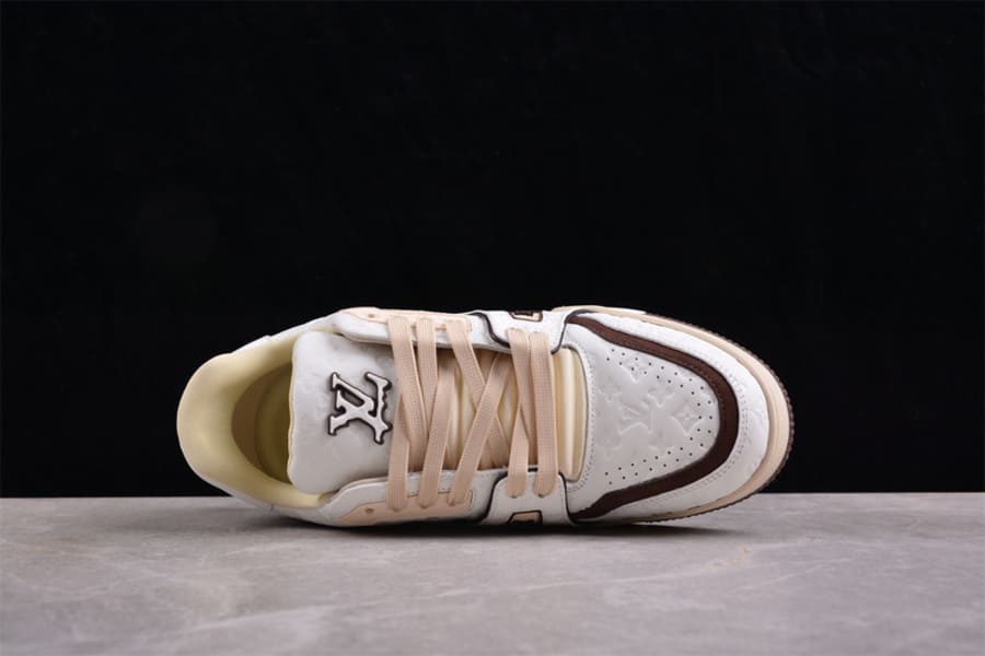 Tênis Louis Vuitton LV Trainer Tyler, the Creator White Mocha