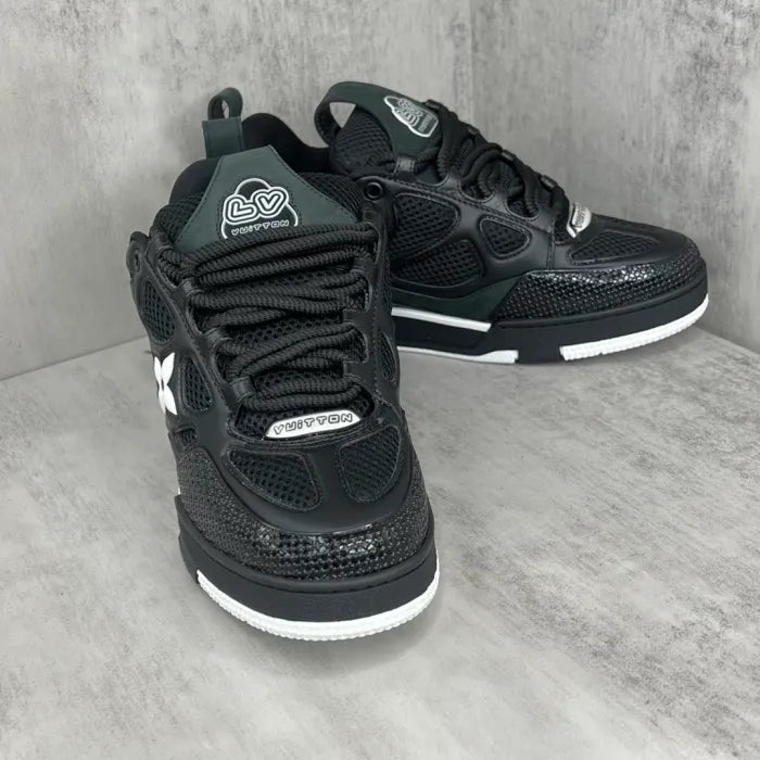 Tênis Louis Vuitton LV Skate Sneaker Black White
