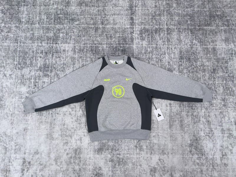 Moletom Palace x Nike Crewneck Total P90 Cinza