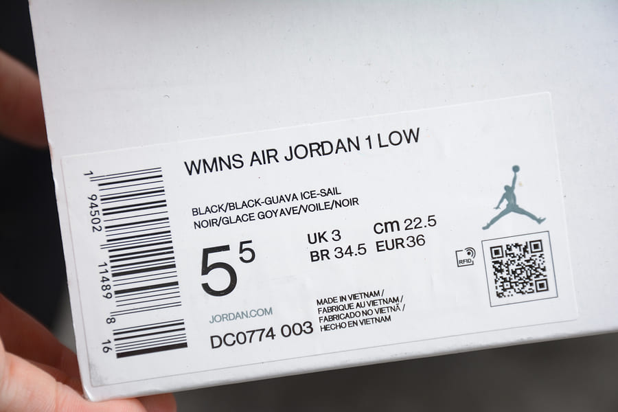 Tênis Jordan 1 Low Black Guava Ice
