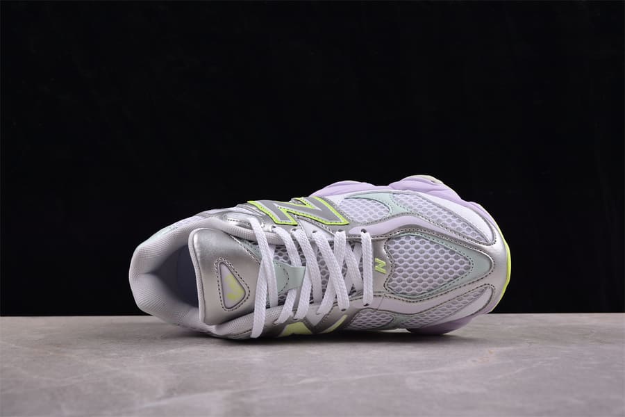 Tênis New Balance 9060 White Silver Metalic Taro
