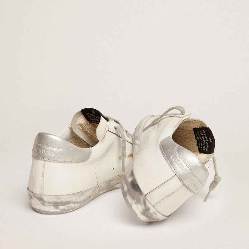 Tênis Golden Goose Super-Star White Silver