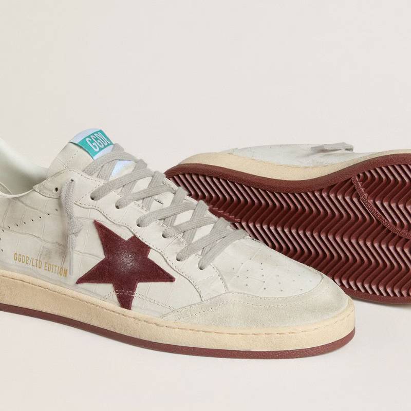Tênis Golden Goose Ball Star 'Sneakers' White Star Red