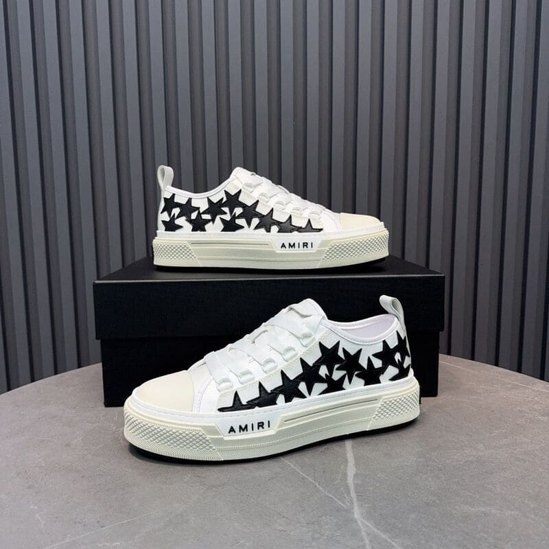 Tênis Amiri Stars Court Low White Black