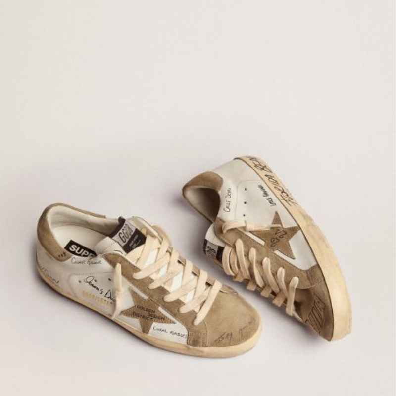 Tênis Golden Goose LTD Super-Star White Beige
