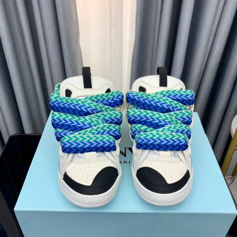 Tênis Lanvin Curb White Blue