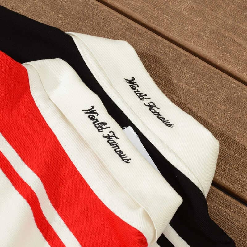 Camisa Nike x Supreme Stripe Rugby Vermelha/Branca