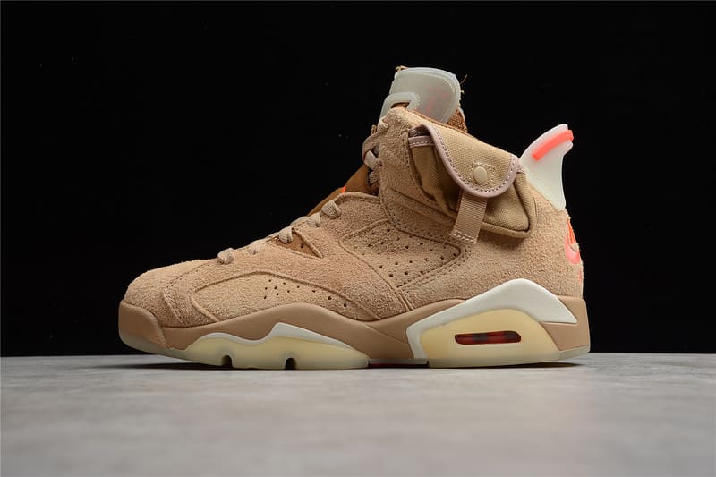 Tênis Air Jordan 6 Retro - Travis Scott "British Khaki"