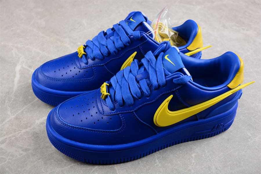 Tênis Nike x Ambush Air Force 1 Low Game Royal and Vivid Sulphur