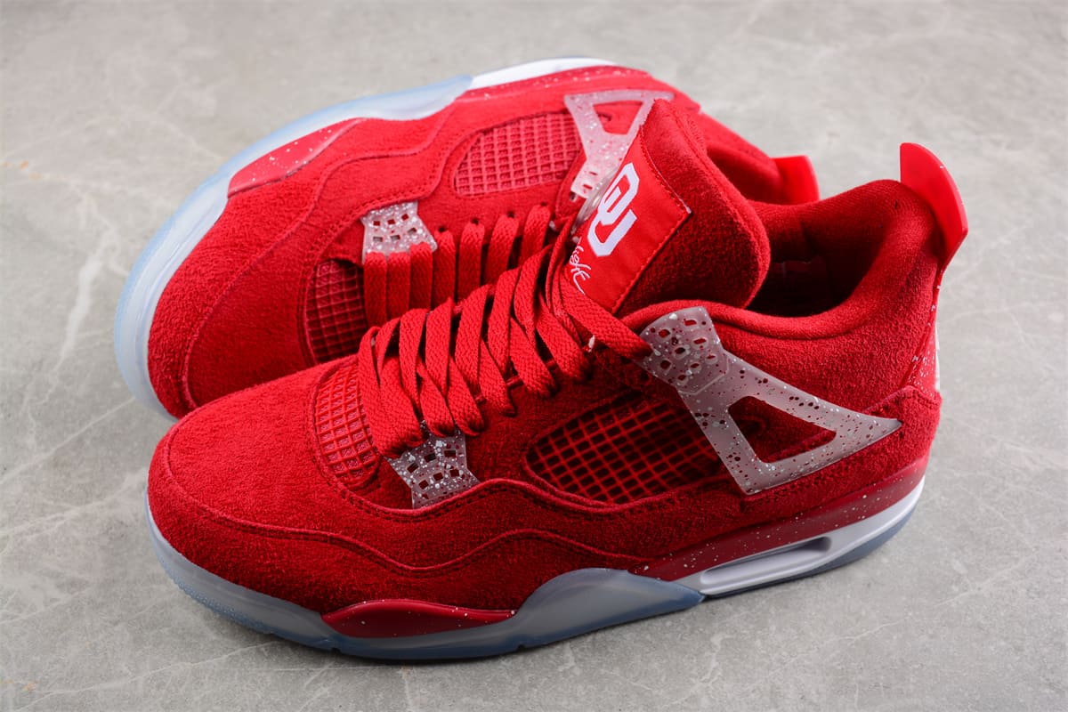 Tênis Air Jordan 4 Retro Oklahoma Sooners PE