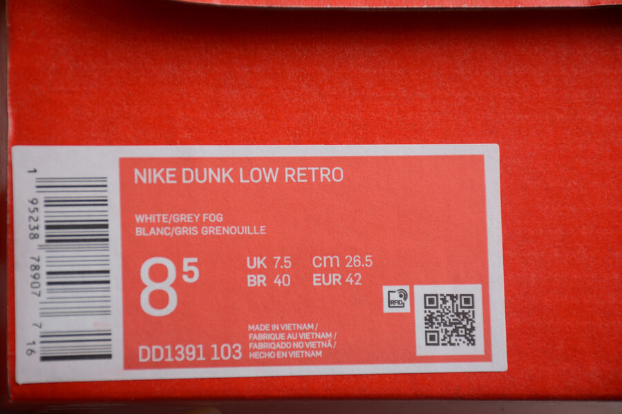 Tênis Nike Dunk Low Grey Fog