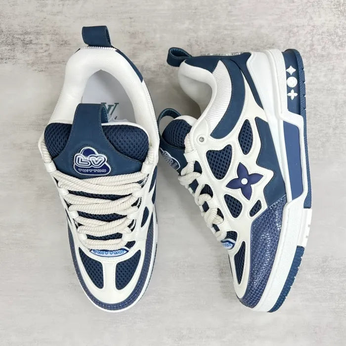 Tênis Louis Vuitton LV Skate Sneaker Marine White