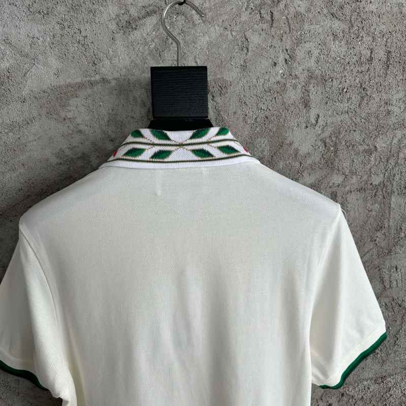 Camiseta Polo Casablanca Classic Laurel Branca