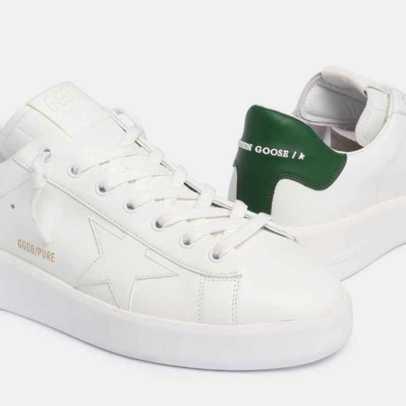 Tênis Golden Goose Purestar White Green