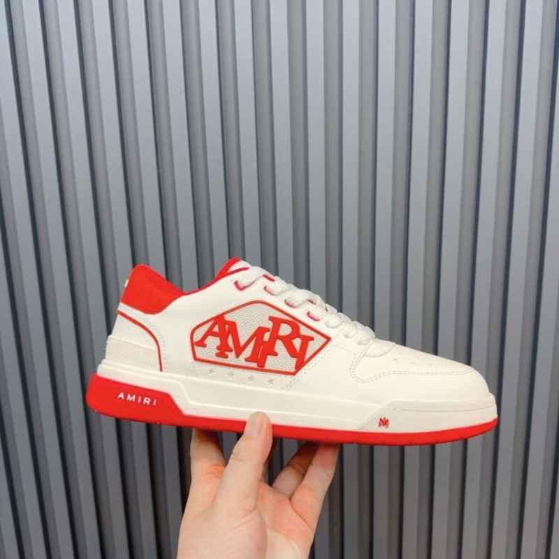 Tênis Amiri Classic Low White Red