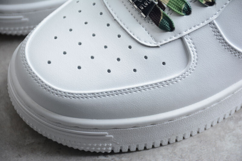 Tênis A Bathing Ape Bape Sta Low White ABC Camo Green