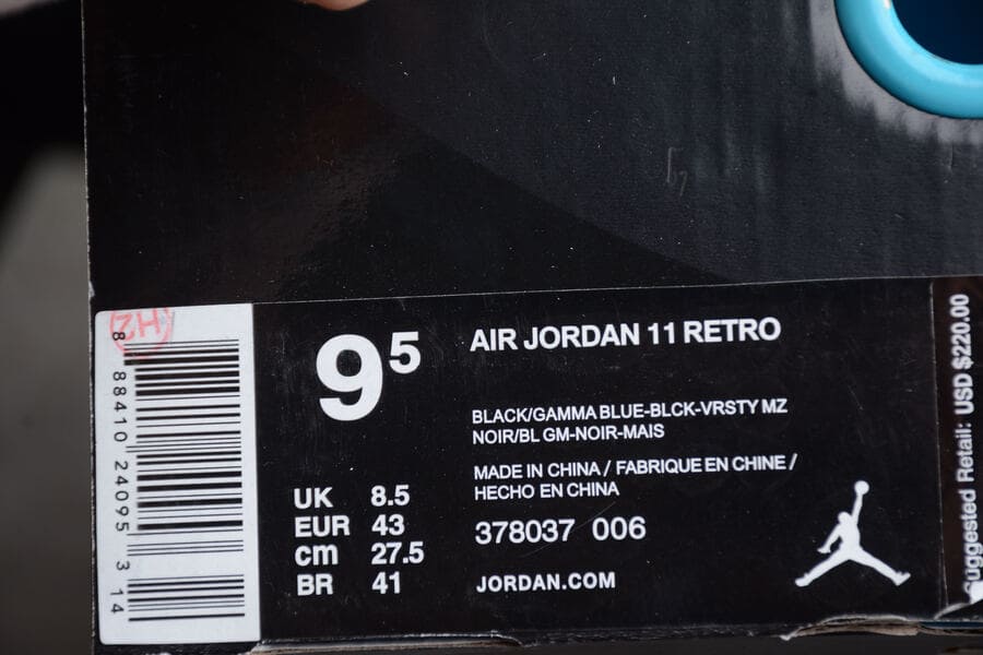 Tênis Air Jordan 11 Retro Gamma Blue
