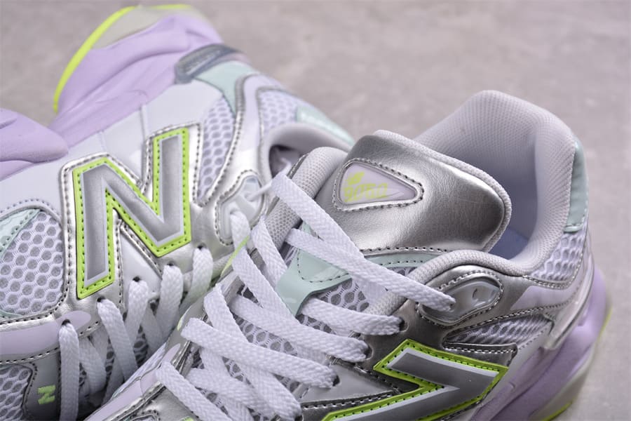 Tênis New Balance 9060 White Silver Metalic Taro