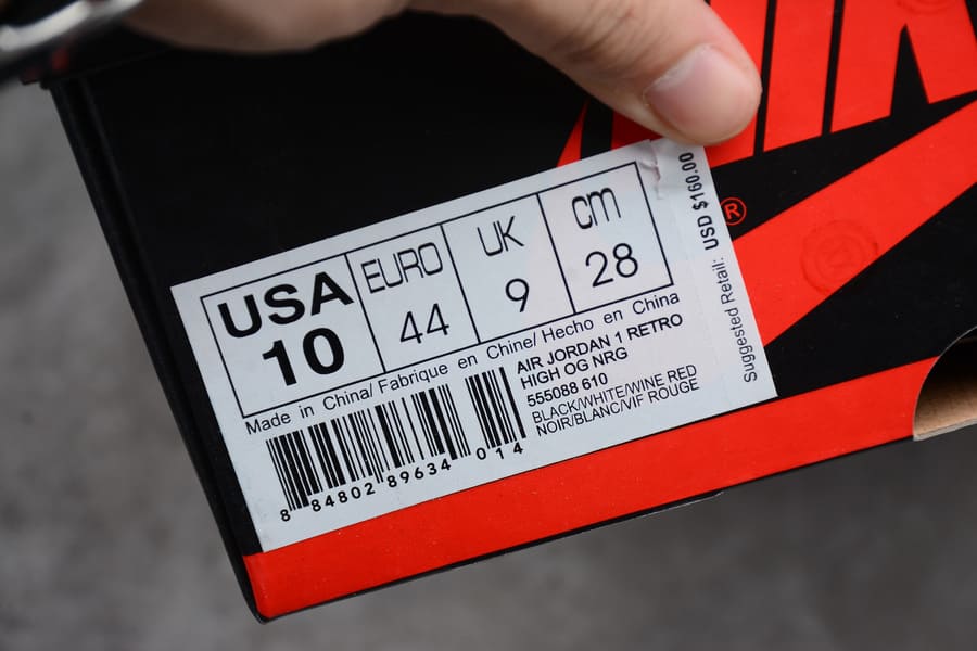 Tênis Air Jordan 1 High OG 'Bred Toe'