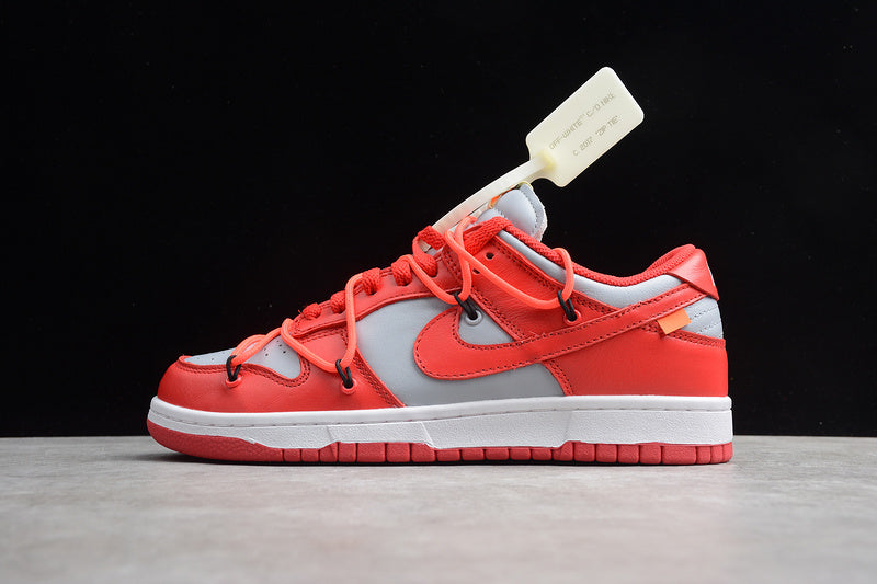 Tênis Nike Dunk Low Off-White University Red