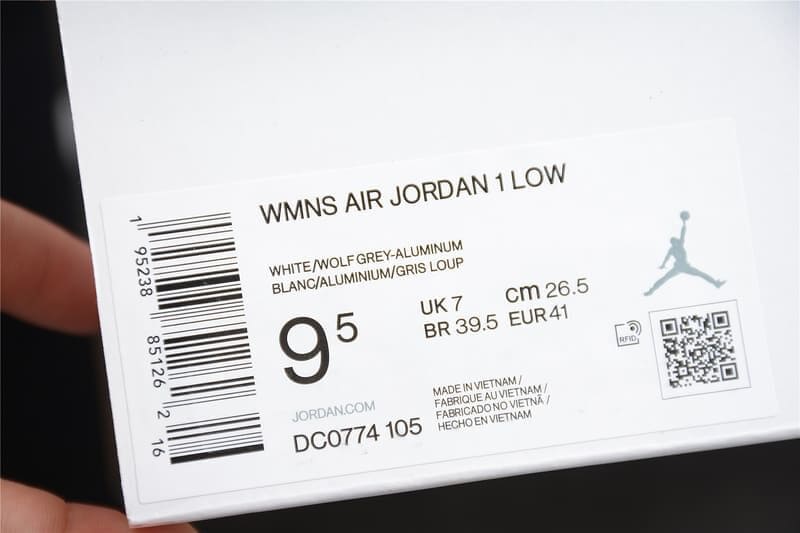 Tênis Jordan 1 Low Wolf Grey