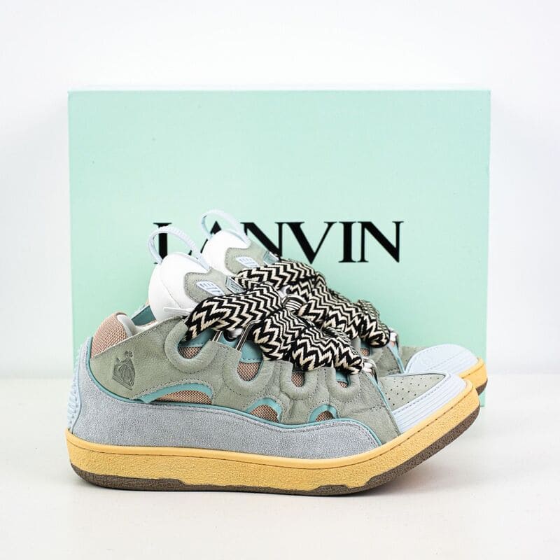 Tênis Lanvin Curb Light Blue