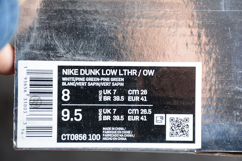 Tênis Nike Dunk Low Off-White Pine Green