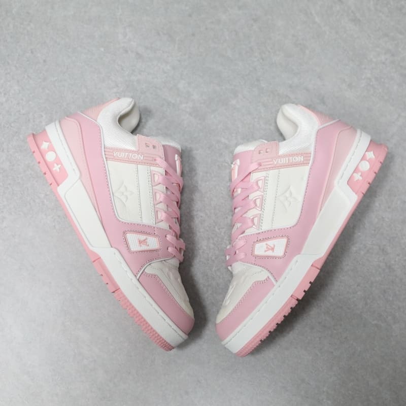 Tênis Louis Vuitton LV Trainer Rose Pink