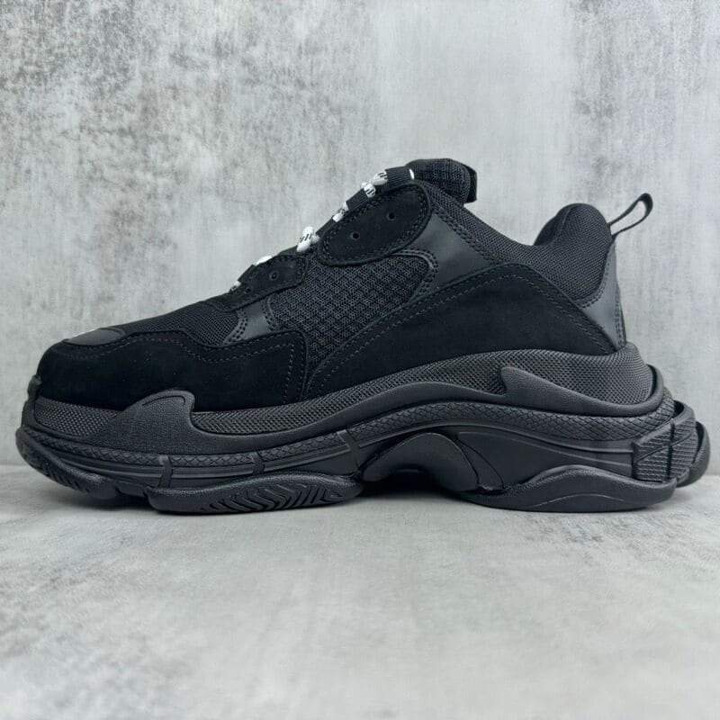 Tênis Balenciaga Triple S Tape Type Black