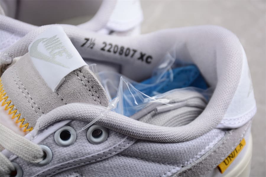 Tênis Jordan 1 Low x Union LA White Neutral Grey