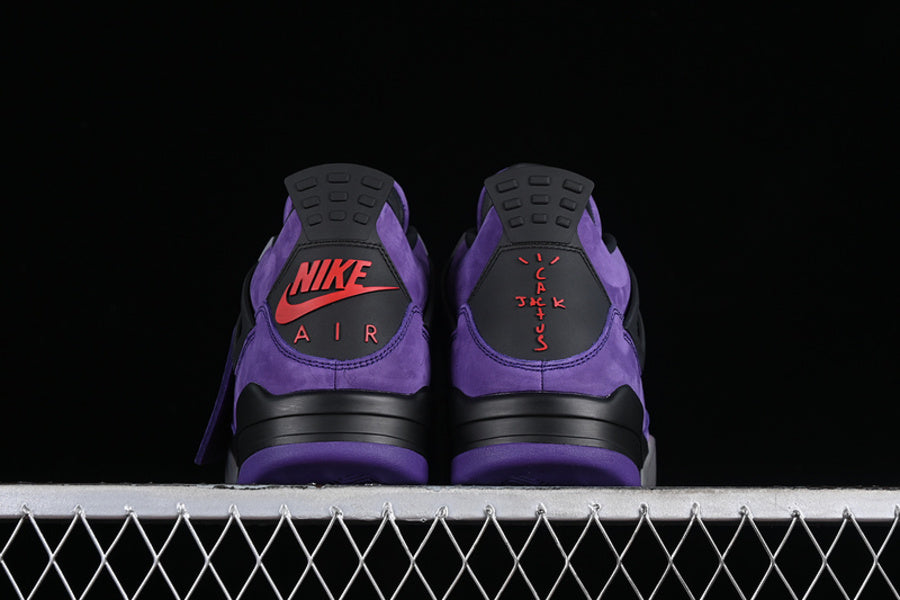 Tênis Air Jordan 4 x Travis Scott Purple Suede