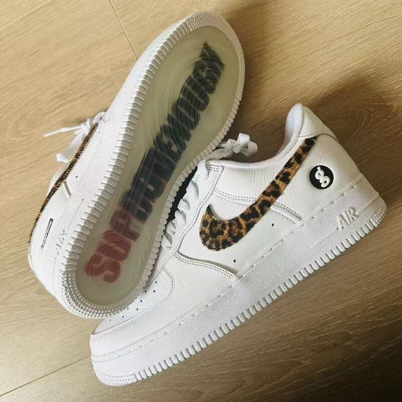 Tênis Air Force 1 Low White Cheetah x Supreme x GoodEnough