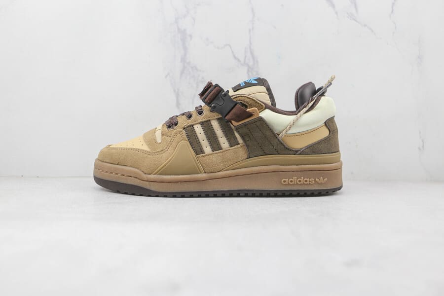 Tênis Adidas Bad Bunny x Forum Buckle Low Café
