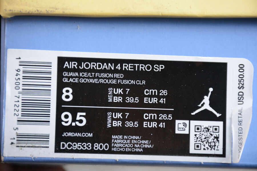 Tênis Air Jordan 4 Union Guava Ice