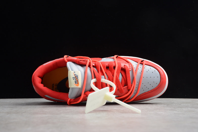 Tênis Nike Dunk Low Off-White University Red