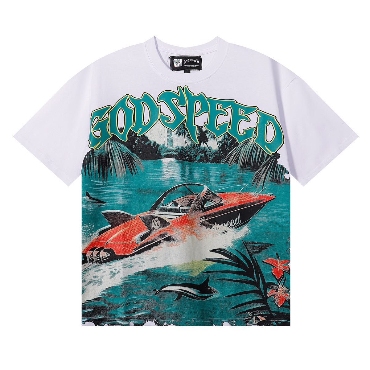 Camiseta Godspeed Miami Boat White