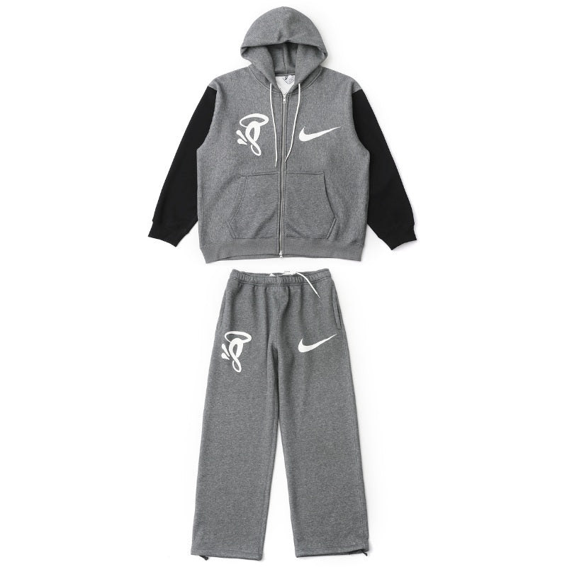 Conjunto Syna World x Nike Solo Swoosh Fleece Full-Zip Grey