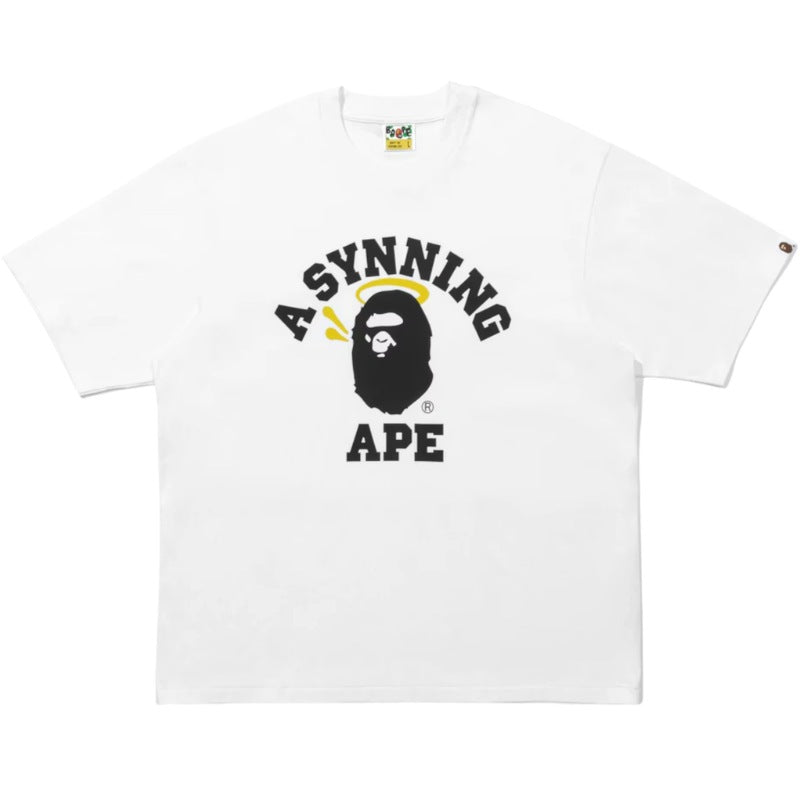 Camiseta BAPE x Syna by Central Cee College White