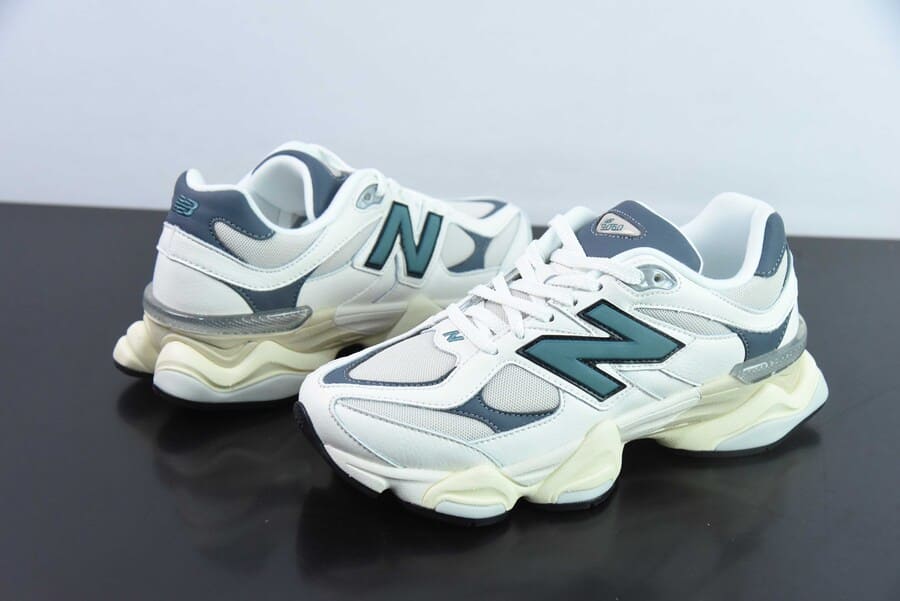 Tênis New Balance 9060 Sea Salt New Spruce Dark Arctic Grey