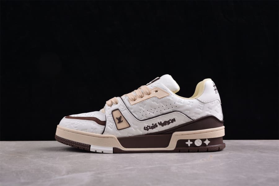 Tênis Louis Vuitton LV Trainer Tyler, the Creator White Mocha