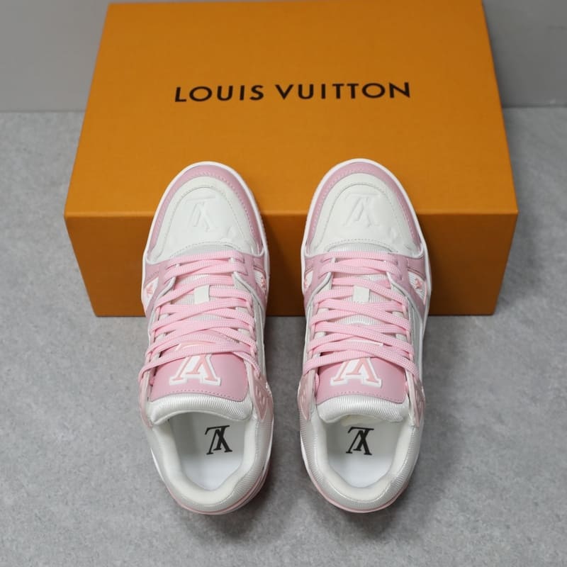 Tênis Louis Vuitton LV Trainer Rose Pink