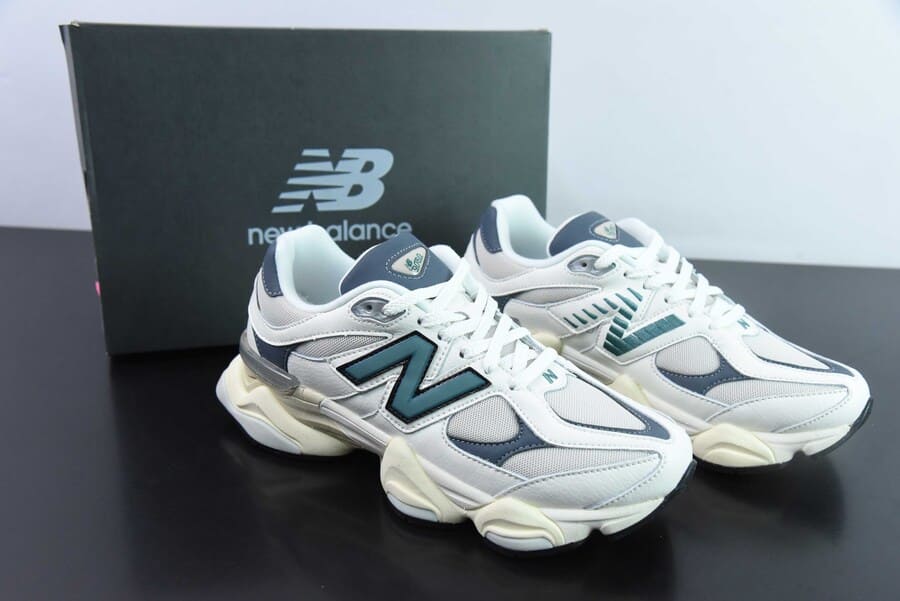 Tênis New Balance 9060 Sea Salt New Spruce Dark Arctic Grey