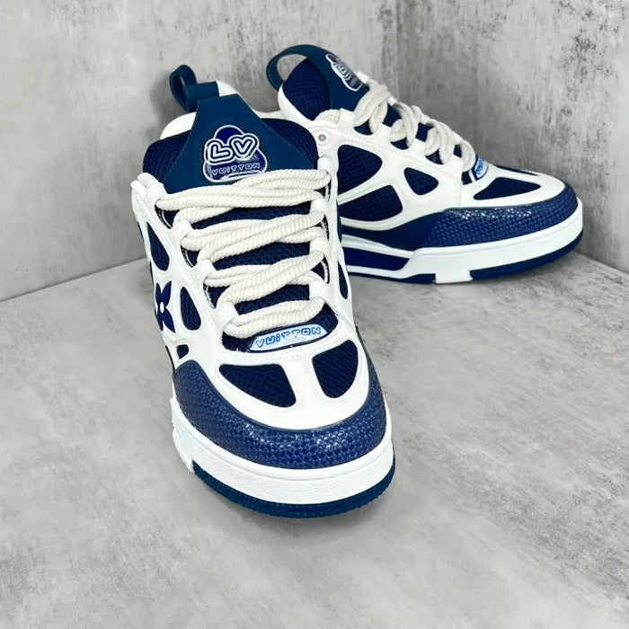 Tênis Louis Vuitton LV Skate Sneaker Marine White